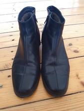Lammfell Stiefeletten, Gr 40,5, schwarz, echtes Leder