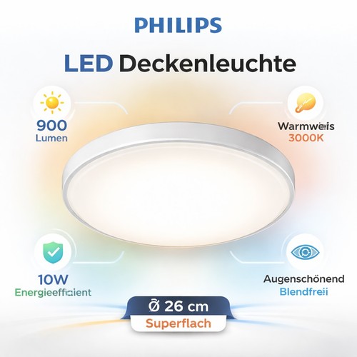 Philips led deckenleuchte ø26 - led,
