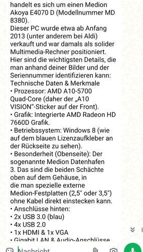 Computer medion mit tastatur - ,