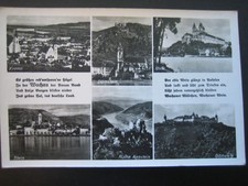 AK "Wachau - Krems, Dürnstein, Melk, Stein, Ruine Aggstein," n. gel. 1943 (E 66)