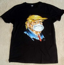 Donald Trump T-Shirt USA Amerika America FUN FUCK THE VIRUS Gr.S schwarz