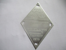 Typenschild Renault Schild R4 R5 R16 R8 R 10 Gordini id-plate tag s92