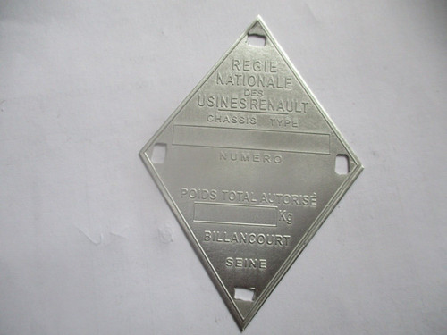 Typenschild renault schild - renault, r4