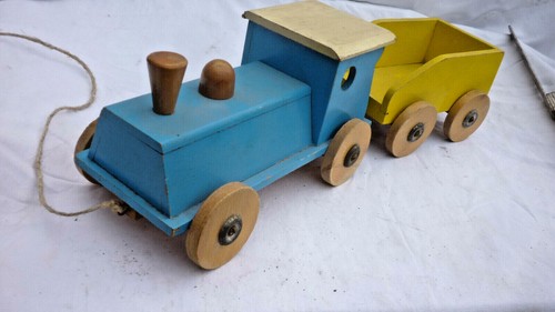 Holz lok zug wagen - holz,