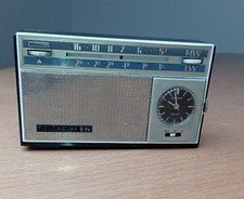 Telefunken Radio Ticcolo 3561 mit Uhr,  Ledertasche und Schaltplan 