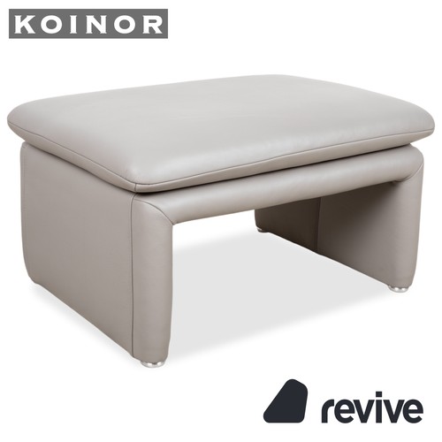 Koinor leder hocker - koinor, grau