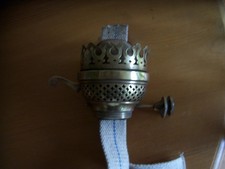 ENGLISCHE DUPLEX ÖLLAMPE BRENNER - NEUE DOCHTE - SEHR GUTER ZUSTAND.