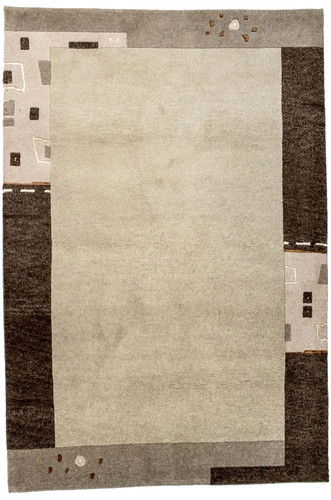 Modern carpet hand knotted