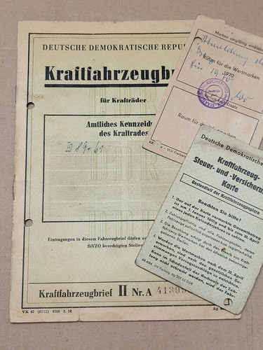 Ddr kfz brief - kfz,