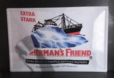 Fisherman's Friend Blechschild ,ca.59,5 x 38 cm, 3-D-Opik, Deko, Werbeschild