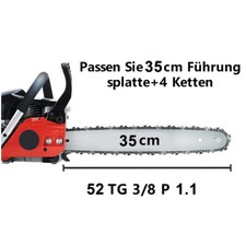 4x Sägekette & Schwert 35cm