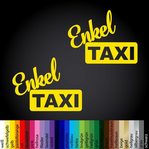 Enkel taxiaufkleber 0 - 2, 13,0