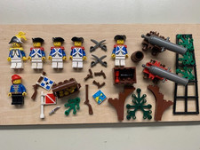 Lego Piraten Blauröcke Soldaten Flaggen Kanonen Waffen v. 6274 Caribbean Clipper