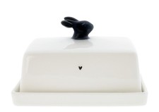 Butterdose bunny mit hase - butterdose,