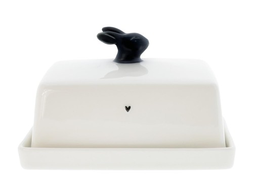 Butterdose bunny mit hase - butterdose,