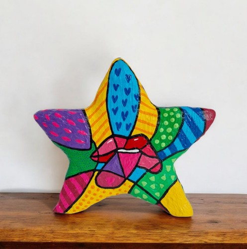 Pop art stern skulptur frau - art,