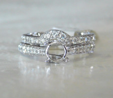 NEU 14KT Weißgold 3/4