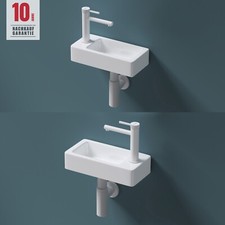 Gäste WC Waschbecken klein Waschtisch Aufsatzwaschbecken Wandmontage Waschtisch