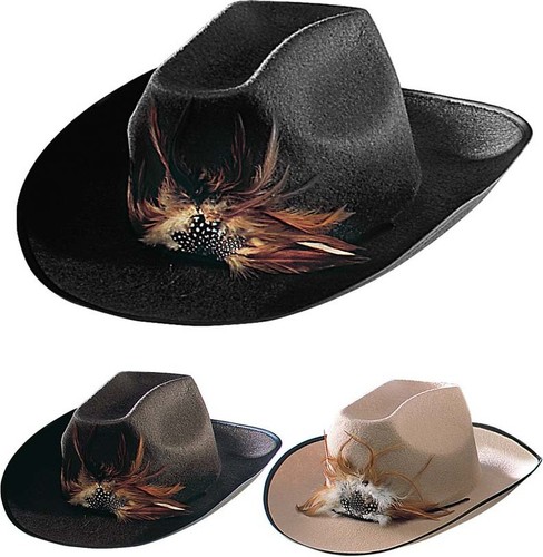 Cowboyhut federn karneval - /,