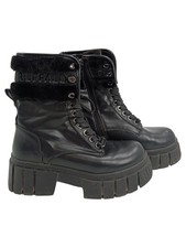 Buffalo Damen Plateau Stiefel Gr. 37 Schwarz Chunky Boots Streetwear