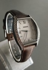 Damenuhr Fossil Lederarmband Uhren. 