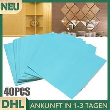 40 Stück Spiegelfliesen Klebespiegel Spiegelkacheln 15 X 15cm Spiegel zum Kleben