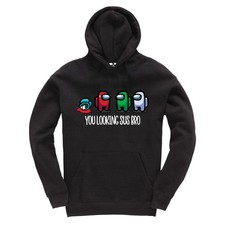 Among Us You Looking Sus Bro Kinder Hoodie Gaming Gamer Kapuzenpullover
