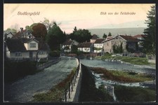 Stadtlengsfeld, Blick von der Feldabrücke, Ansichtskarte 1912 