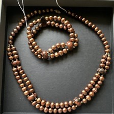 Set Süßwasser‑Perlen Kette