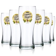 6x Gaffel Bierglas Gläser