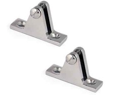 2x Edelstahl Halterung