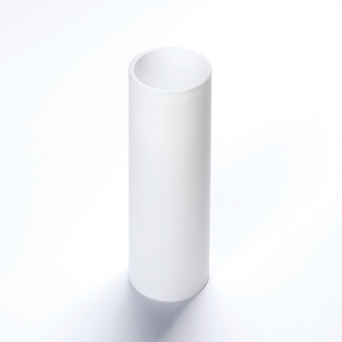 Glas zylinder weiß - weiß, matt