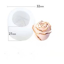 3D Rose Silikonform Mousse