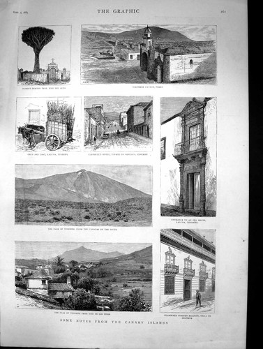 Alte 1885 kanarische inseln - alte,