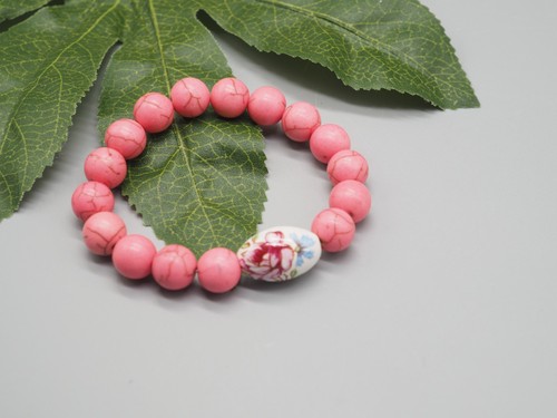 Pink blumen edelstein keramik - pink,