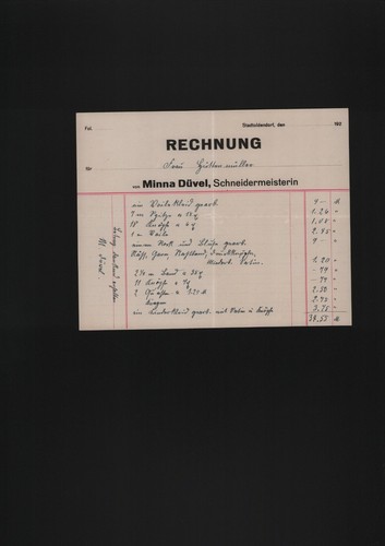 Stadtoldendorf rechnung 1920 - stadtoldendorf,,