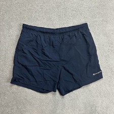 CHAMPION Herren Badehose Badeshorts Gr. XL Beach Shorts Boxer Logo 19811 Blau