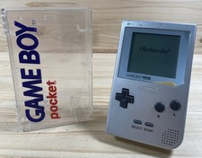 Nintendo Gameboy Pocket Silber - Handheld Spielkonsole Inkl. Acryl Case