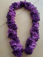 Rüschenschal Handarbeit Rüschenwolle Schal Stola Neu Neu Neu Fuchsia/ Lila