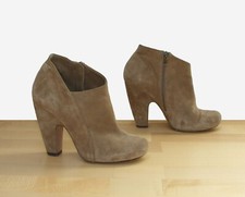 tolle Pura Lopez Wildleder High-Heel Stiefeletten Gr. 38 mit schönem Schnitt