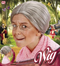 Perücke Omi Oma alte Frau