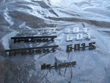 Konvolut Logo Emblem Schriftzug Trabant 601 S de luxe DDR Aluminium Kunststoff