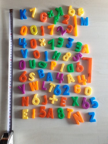 Magnetbuchstaben massiv paket - massiv,