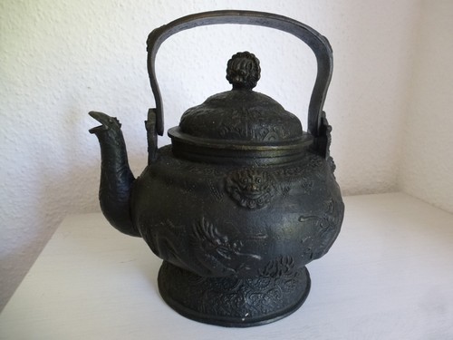 Antiker art bronze kanne - art, mit