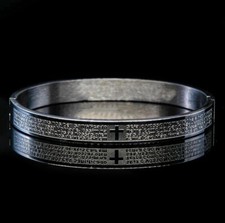 Hochwertiges Edelstahl Silber Armband Lords Jesus UK