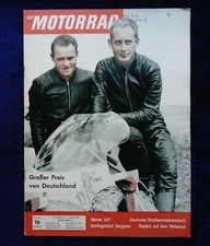Motorrad 16/1962,  GP von Deutschland, Jap Motoren, Gepäck am Motorrad