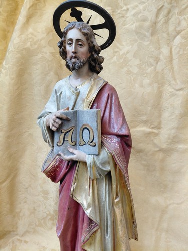 Jesus christus mit buch alpha - christus,