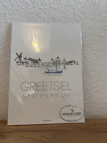 Greetsiel poster heimartliebe - greetsiel,
