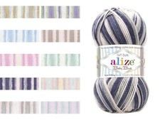 5 x 100 g ALIZE Baby Best Batik Babywolle Antipilling 