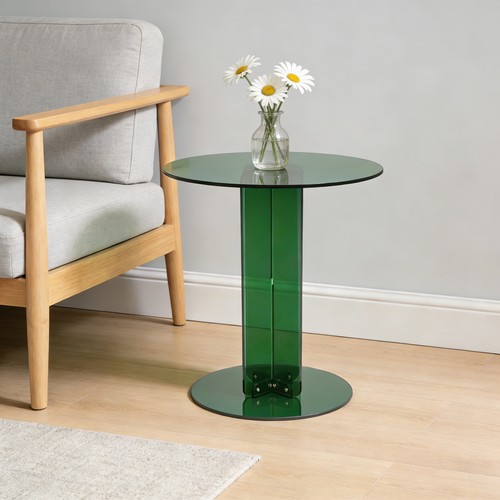 Runde acryl beistell tisch - beistell,